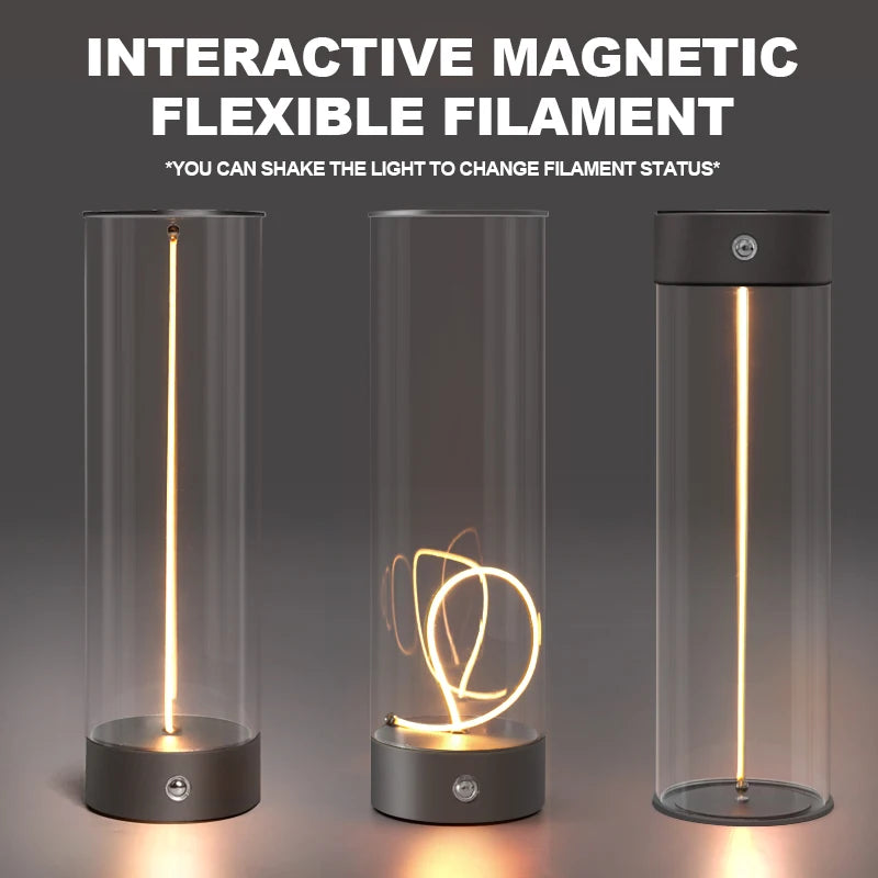 Magnetic LED Desk Lamp – Cordless Touch Control for Bedroom Nightstand