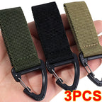 Nylon Tactical Glove Hook – Durable Carabiner Clip for Outdoor Camping