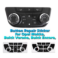 AC Panel Button Repair Decals – Interior Restoration Stickers for Opel Vauxhall