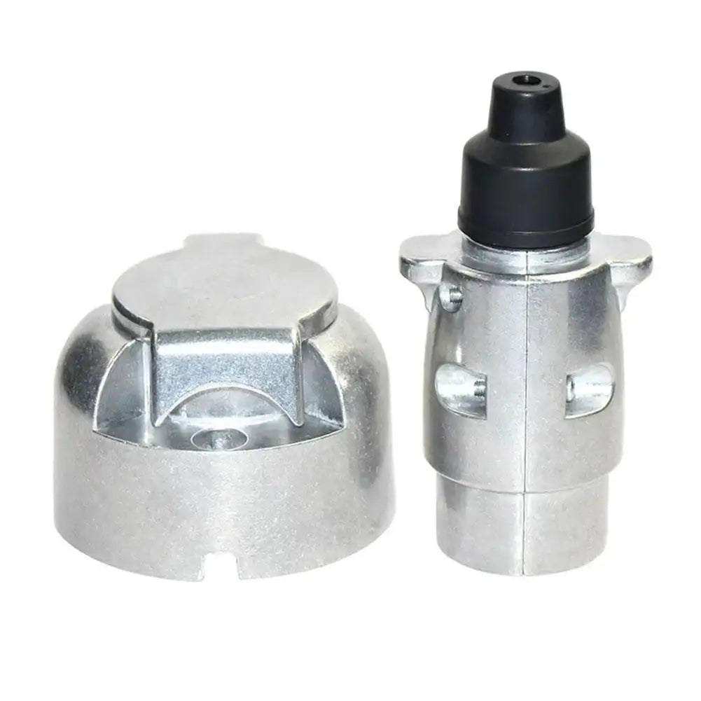 7-Pin Trailer Plug and Socket – Aluminum Alloy Connector for RV Boat Truck