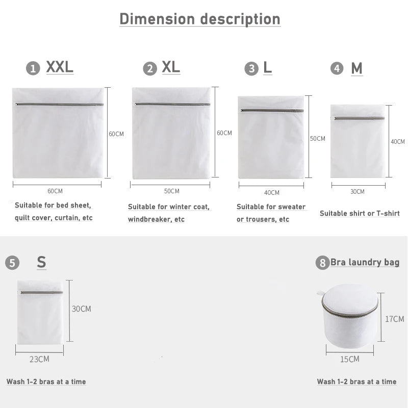 Large Mesh Laundry Bag – Durable Protective Net for Washing Machine Clothes