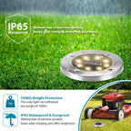 Solar LED Disk Lights – Waterproof Outdoor Landscape Path Lighting for Garden