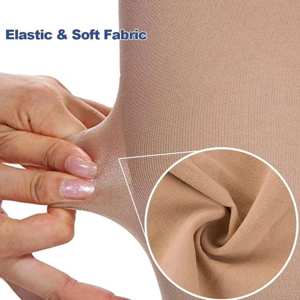 Graduated Compression Stockings – Open Toe Calf Sleeves for Varicose Veins