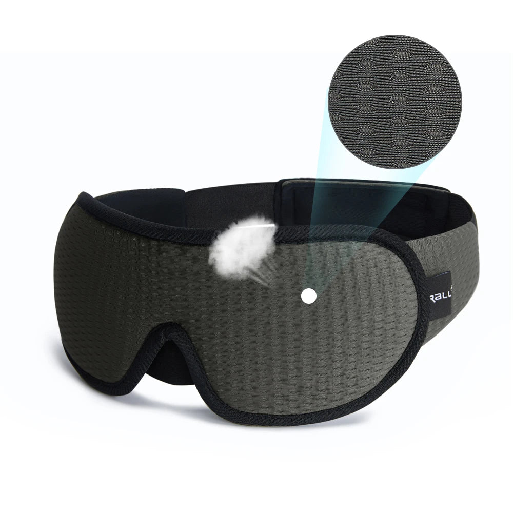 Memory Foam Sleep Mask – Ergonomic 3D Blindfold for Travel and Sleeping