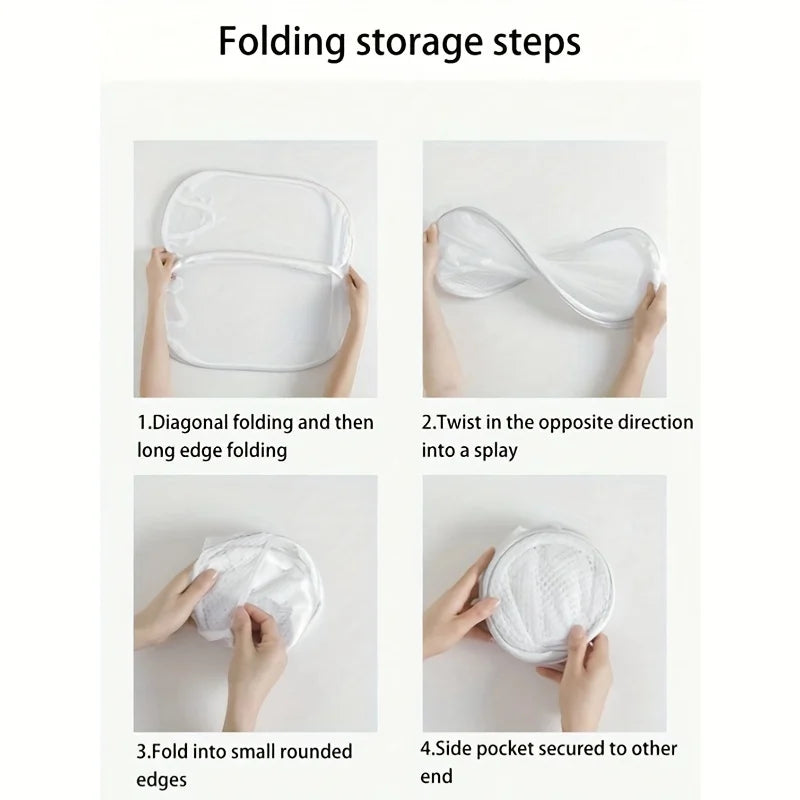 Collapsible Mesh Laundry Basket – Portable Hamper for Clothes and Toys