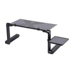 Aluminum Laptop Cooling Stand – Foldable Notebook Tray for Bed Office Desk