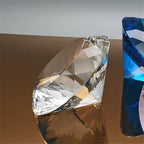 Crystal Diamond Paperweight – Giant Cut Glass Gem for Office Decor Gifts