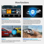 4K WiFi Dash Cam – GPS Night Vision Car DVR for Vehicle Security