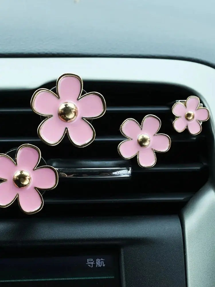 Daisy Car Air Vent Diffuser – Cute Floral Aroma Clip for Auto Interior Decor