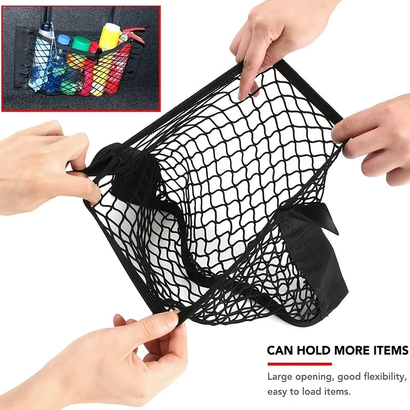 Car Trunk Storage Net – Elastic Mesh Organizer for Cargo and Safety