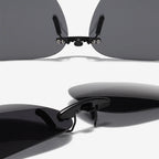 Polarized Clip-On Sunglasses – Square UV400 Lenses for Driving and Fishing