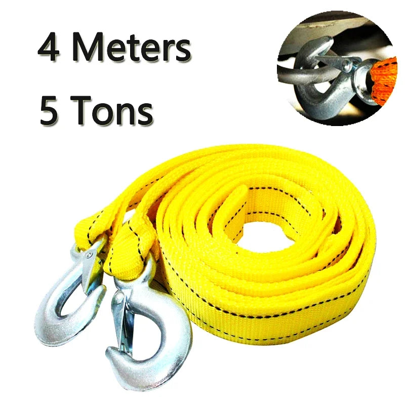 Heavy Duty Tow Rope – 3M to 4M Trailer Strap for Emergency Car Recovery