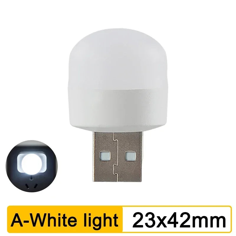 Mini USB LED Night Light – Portable Eye Protection for Bedroom Reading