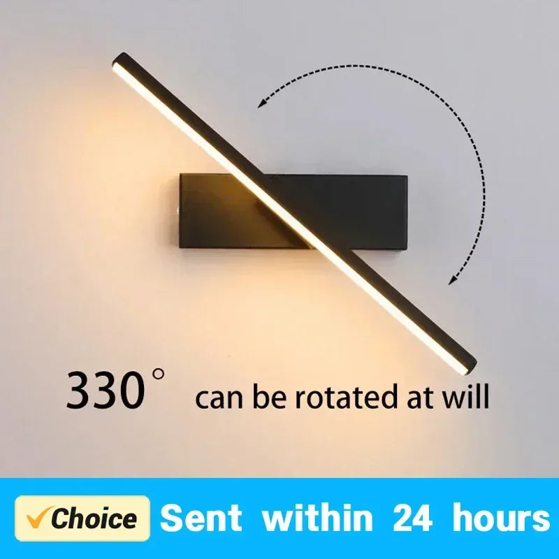 Rotatable LED Wall Sconce – Adjustable Mirror Lighting for Bathroom and Bedroom