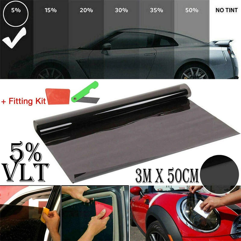 Automotive Window Tint Film – 50cm x 3m UV Protector for Car Glass