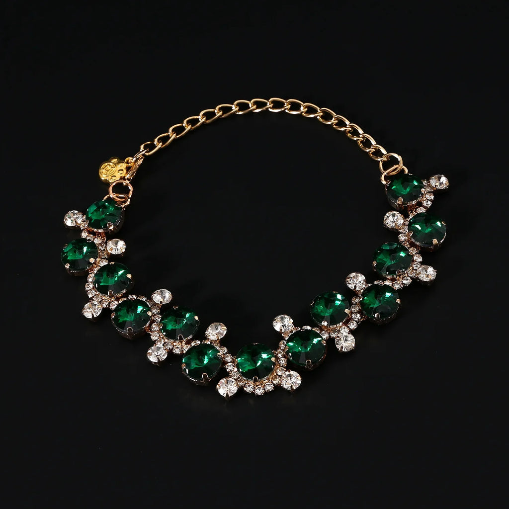 Rhinestone Pearl Pet Collar – Jeweled Dog and Cat Necklace for Weddings