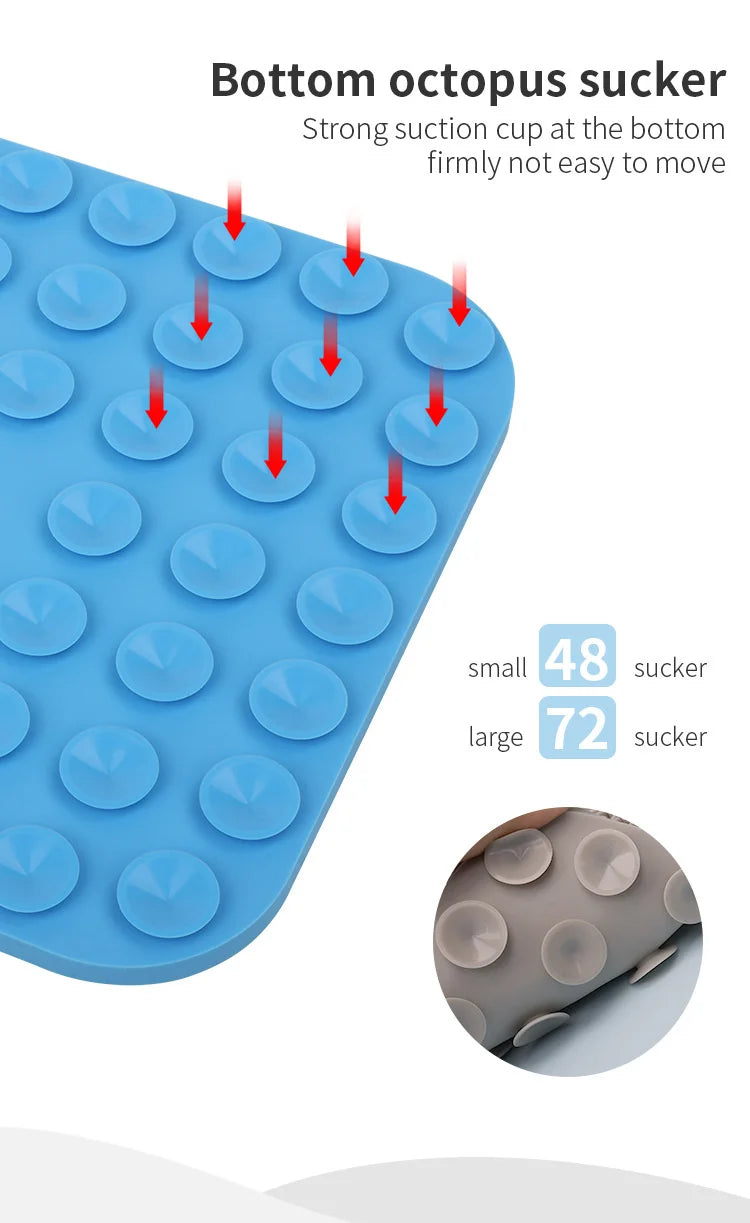 Silicone Slow Feeder Mat – Anti-Choking Pet Licking Bowl for Bath and Grooming