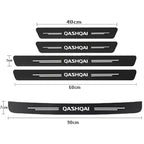 Carbon Fiber Door Threshold Stickers – Protective Scuff Guards for Nissan Qashqai