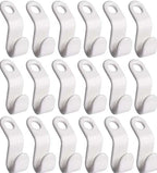 Plastic Hanger Connector Hooks – Space Saving Extender for Closet Organization