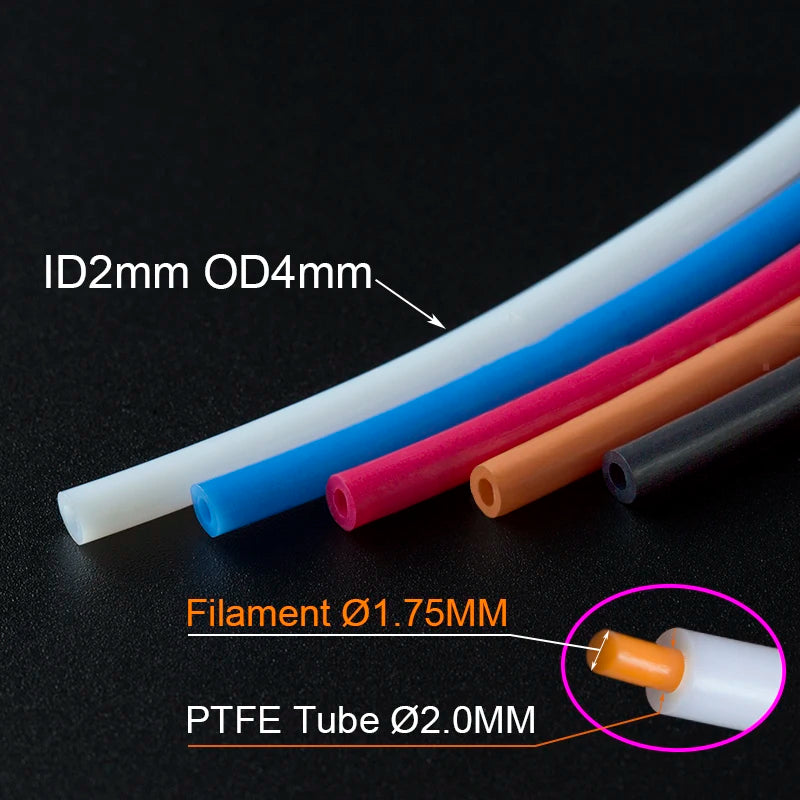 PTFE Bowden Tubing – 1.75mm Filament for 3D Printer Extruder