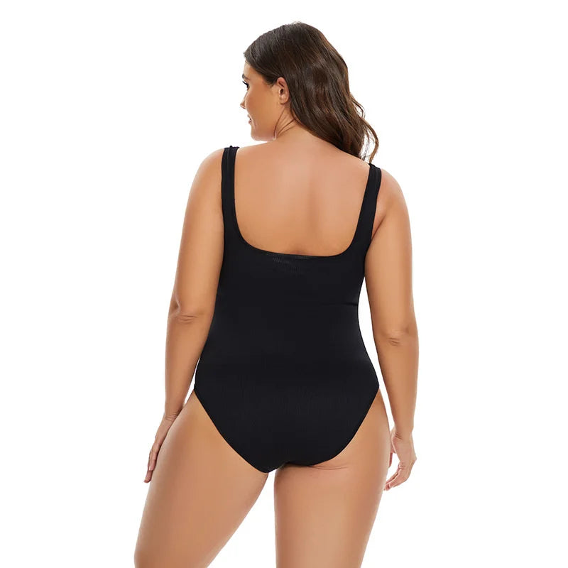 Ribbed Tummy Control Jumpsuit – Open Crotch Shapewear for Daily Compression