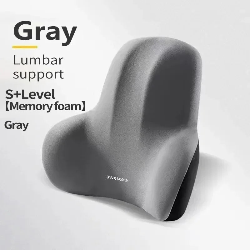 Memory Foam Lumbar Cushion – Ergonomic Back Support for Car Office and Gaming