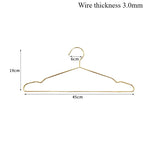 Gold Stainless Steel Coat Hangers – Durable Metal Closet Organizers for Home