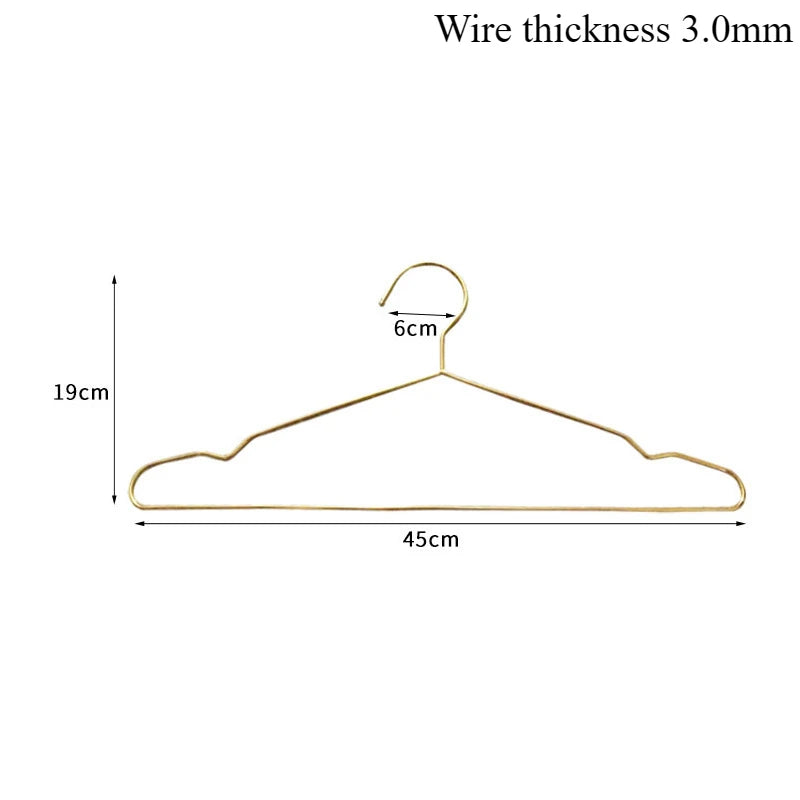 Gold Stainless Steel Coat Hangers – Durable Metal Closet Organizers for Home