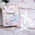 Square Pattern Metal Cutting Die – Embossing Template for Scrapbooking