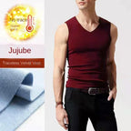 Thermal Men's Undershirt – Seamless Velvet Heating Vest for Winter Warmth
