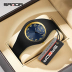Silicone Quartz Wristwatch – Lightweight Sport Clock for Students