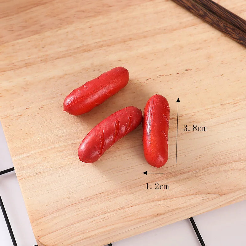 Artificial Grilled Sausage Models – Realistic Food Props for Restaurant Decor