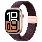 Braided Nylon Loop Watch Band – Magnetic Adjustable Bracelet for Apple iWatch