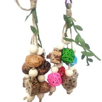 Cotton Rope Bird Chewing Toy – Bite Resistant Pinecone Toy for Parrot Training