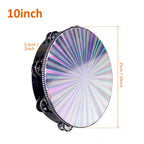 Double Row Radiant Tambourine – Handheld Rhythm Percussion for Music Education