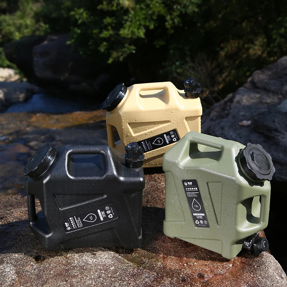Portable Water Container with Faucet – Large Capacity for Camping and Hiking