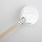 Perforated Aluminum Pizza Peel – Non-Slip Wooden Handle for Home Baking