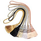 Decorative Curtain Tassel Tieback – Braided Rope Holder for Home Decor