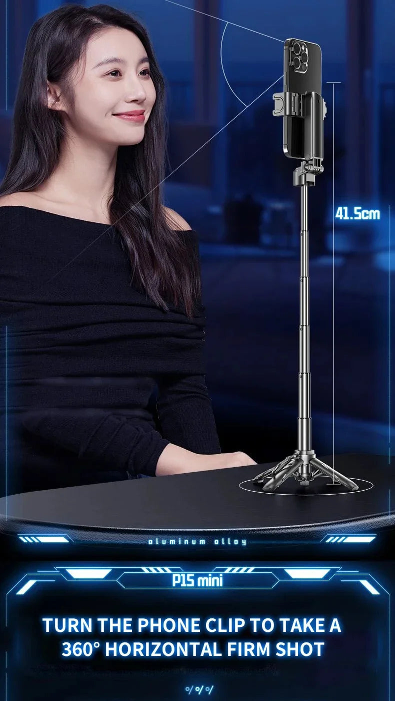 Portable Bluetooth Selfie Stick – Telescopic Tripod for Travel Photography