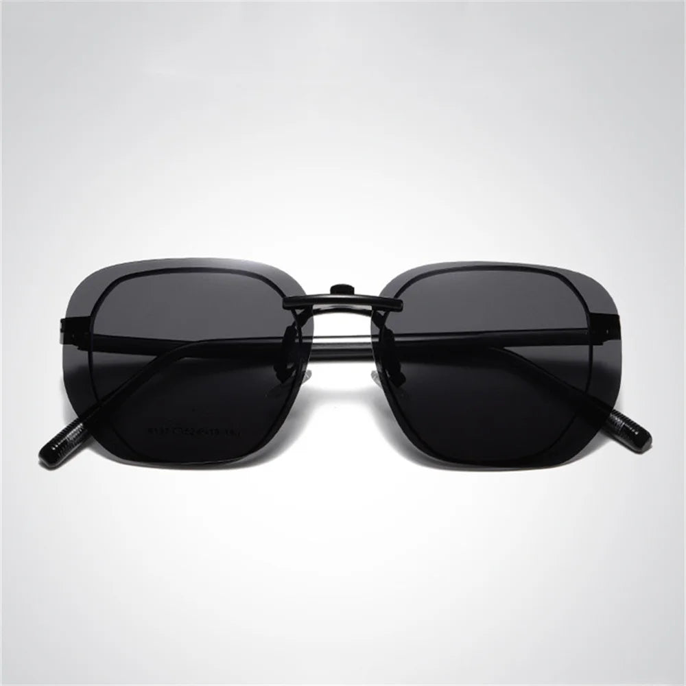 Polarized Clip-On Sunglasses – Square UV400 Lenses for Driving and Fishing