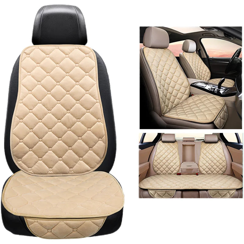 Universal Plush Car Seat Cushion – Winter Warmth for Automotive Interior