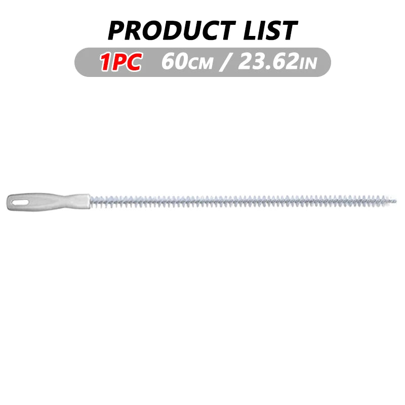Flexible Pipe Dredging Brush – Long Reach Sewer Cleaner for Sink Clogs