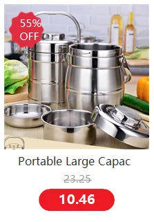Stainless Steel Vacuum Lunch Box – 1000ML Insulated Food Container for Travel