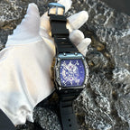 Luminous Tonneau Men's Watch – Luxury Sport Calendar Wristwatch for Daily Wear