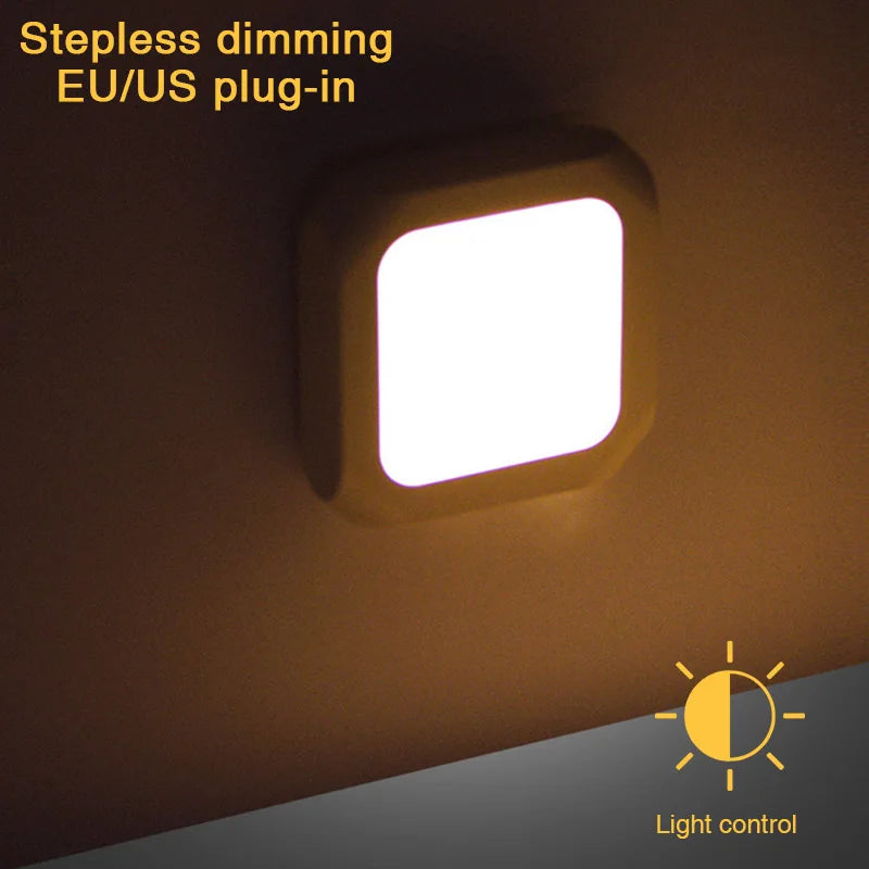 LED Night Light – Motion Sensor Plug-in Lamp for Bedroom and Hallway