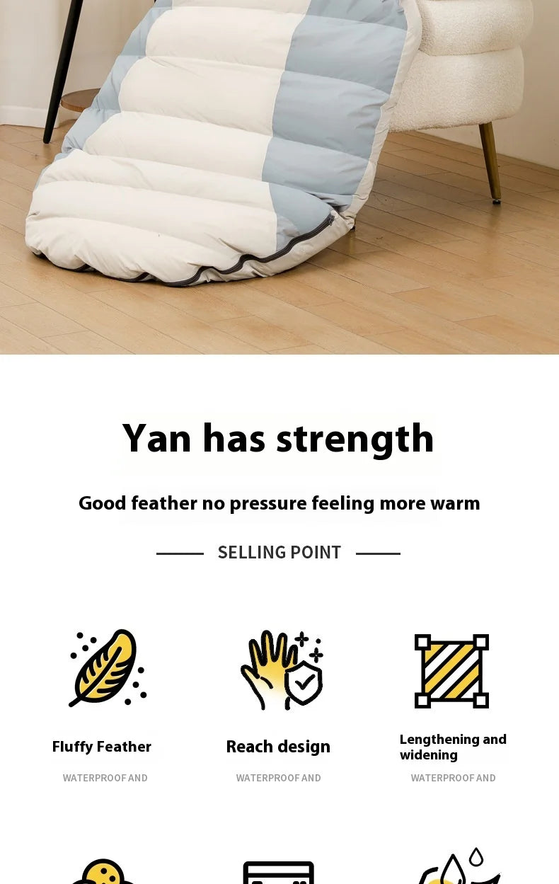Stretchable Down Sleeping Bag – Ultralight Machine Washable for Camping