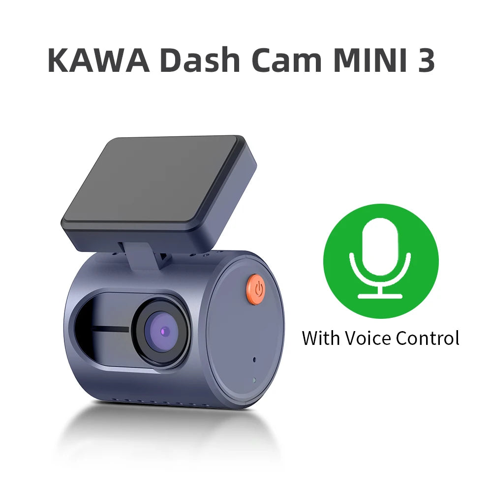KAWA 2K Dash Camera – Night Vision Video Recorder for Vehicle Security
