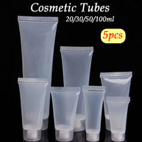 Refillable Cosmetic Squeeze Tubes – Portable Travel Containers for Lotion Creams