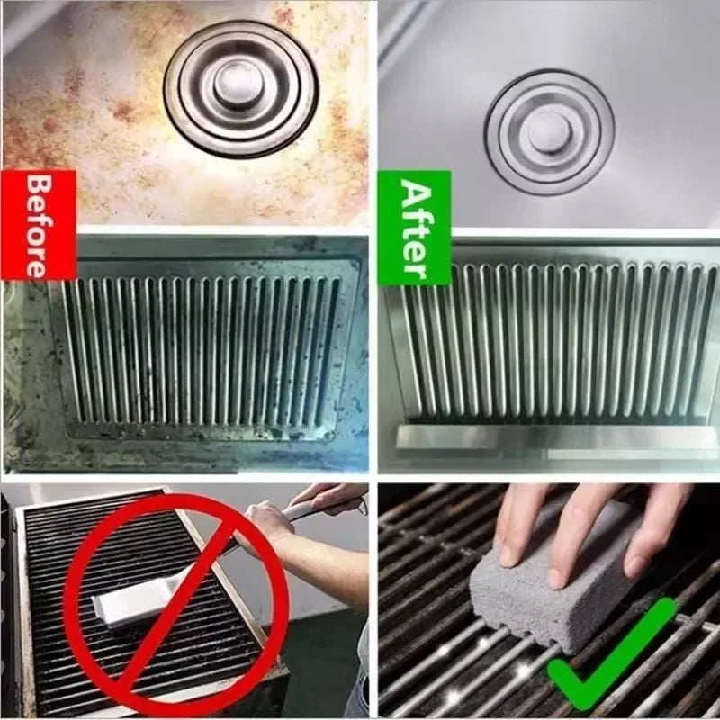 Pumice Cleaning Stone – Heavy Duty Foam Brick for Outdoor Grill Maintenance