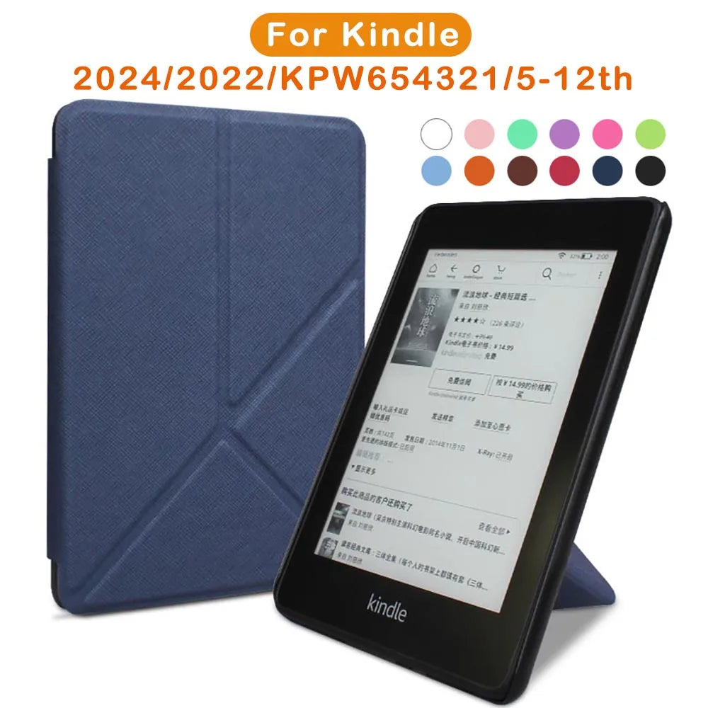 Foldable Stand Case – Protective Pouch Cover for 6 to 7 Inch Kindle E-Reader